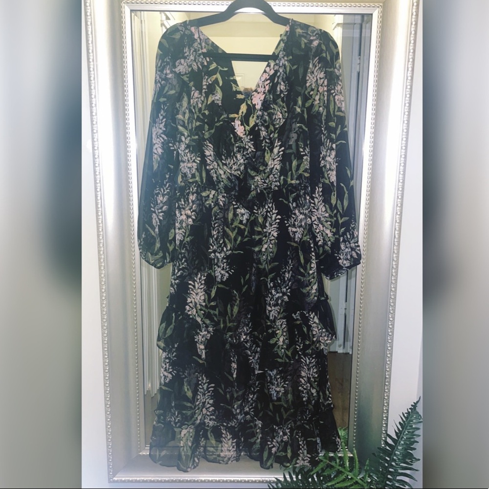 River Island Floral Midi Dress NWT (#1008)